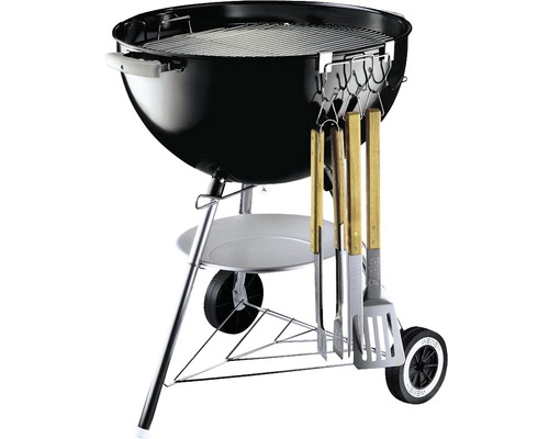 Kugelgrill mit Grillbesteck-Set