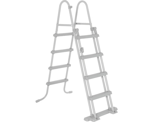 Poolleiter aus Metall und Kunststoff