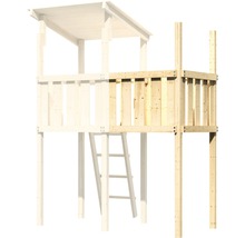 Spielturm aus Holz mit Leiter