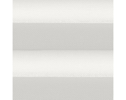 Nahaufnahme eines weißen Plisseestoffs