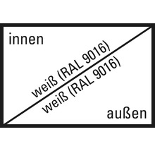 Balkontür Kunststoff 2-flg. ARON Basic weiß 1200x1900 mm-thumb-1