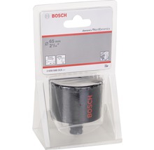 Bosch Logo. 65 Millimeter Durchmesser Fliesenlochsaege in Verpackung.