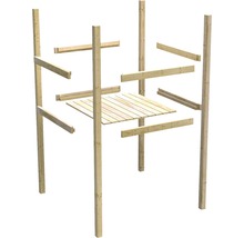 Holzkonstruktion mit Pfosten und Balken