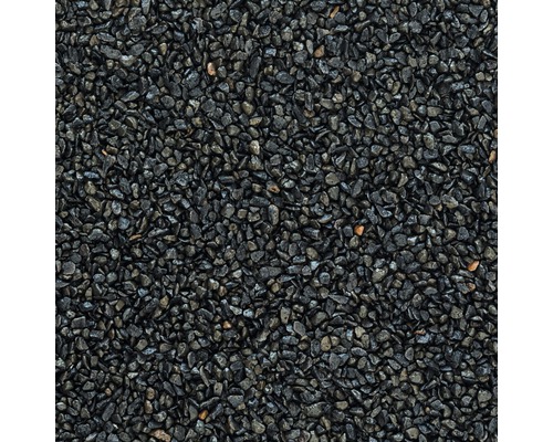 Nahaufnahme von schwarzem Ziersplitt