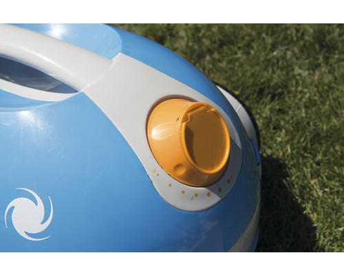 Detailaufnahme eines Poolsaugers mit Drehknopf zur Einstellung