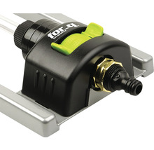 Gartensprenger mit Regler und Schlauchanschluss