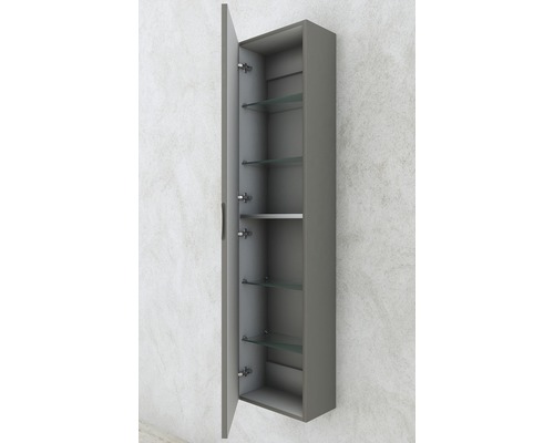 Offener Bad-Hängeschrank mit Glasböden zur Wandmontage