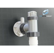 Aufstellpool Framepool-Set Intex Ultra Quadra XTR eckig 975x488x132 cm inkl. Sandfilteranlage, Leiter & Verrohrung grau
