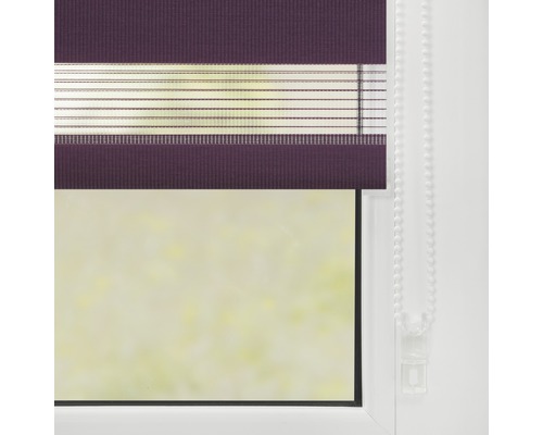 Doppelrollo am Fenster mit Kettenzug