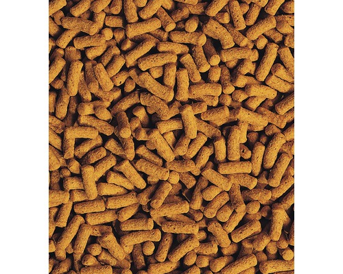 Nahaufnahme von Fischfutterpellets