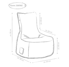Sitzsessel Sitting Point Swing Scuba ca. 300 Liter khaki 95x65x90 cm-thumb-4
