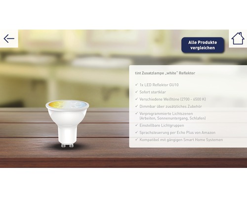 tint LED Reflektor GU10 Zusatzlampe