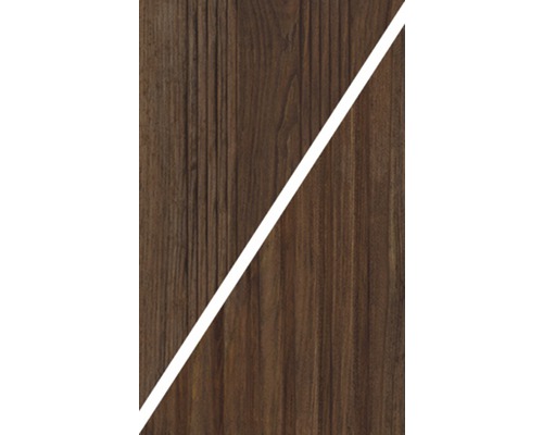 Dekorplatte in Holzoptik mit diagonaler Linie