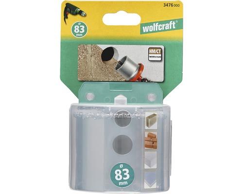 Wolfcraft Lochsäge mit 83 mm Durchmesser