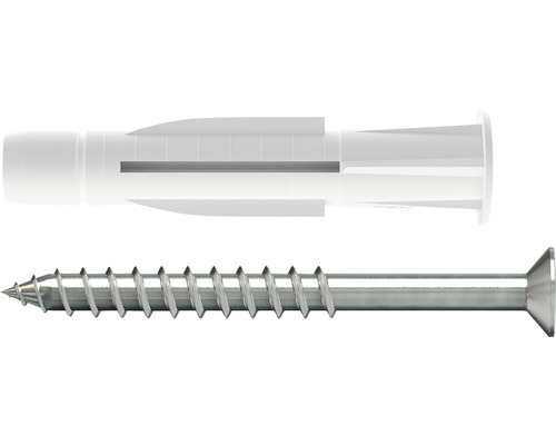 Kunststoffdübel mit Schraube