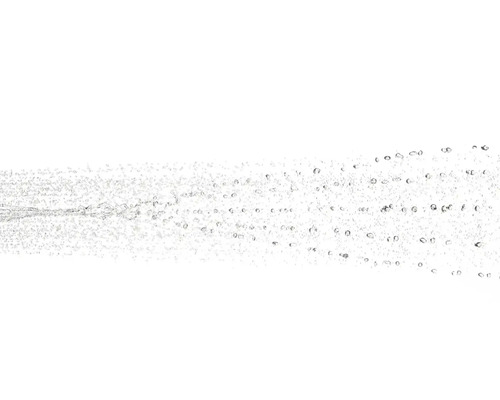 Wassertropfen fliegen horizontal