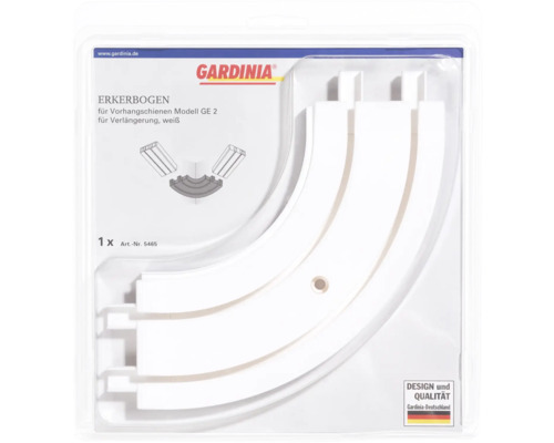 Gardinia Erkerbogen Modell GE 2 zur Verlängerung für Gardinenschienen, verpackt