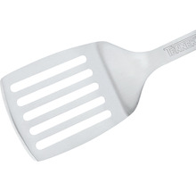 Edelstahl Bratenwender mit Schlitzen