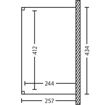 Terrassenüberdachung SKAN HOLZ Modena 434x257 cm anthrazit-thumb-10