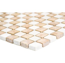 Mosaikfliese mit quadratischen Steinen
