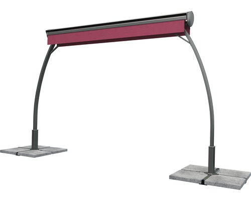 Freistehende Pergola mit zwei Fundamenten