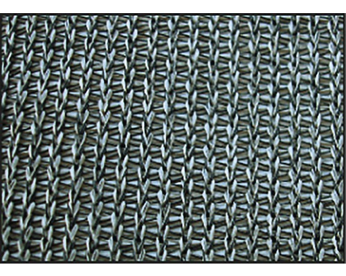 Nahaufnahme eines Windschutznetzes