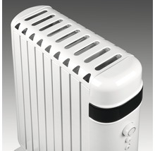 Detailansicht eines weißen Ölradiators