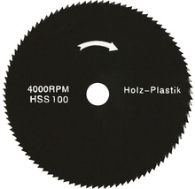 Kreissägeblatt für Holz und Kunststoff, 4000 Umdrehungen pro Minute