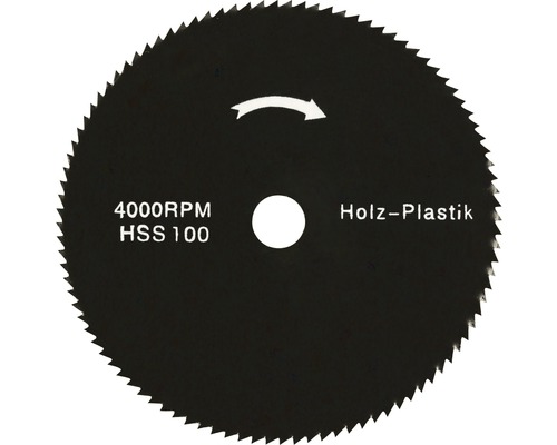 Kreissägeblatt für Holz und Kunststoff, 4000 Umdrehungen pro Minute