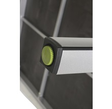 Gartentisch MWH Elements Fiberzement 160x90x74 cm silber-grau