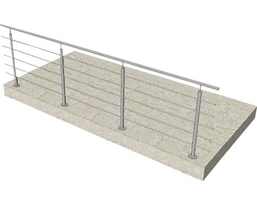 Geländer mit Edelstahlseilen