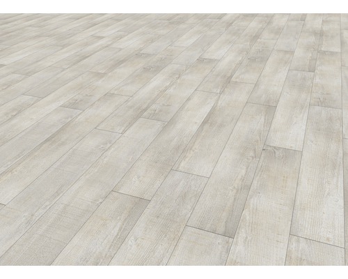 Verlegter Laminatboden im Holzdesign