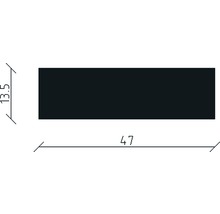 Abmessungen eines Bauteils: 47 x 13,5