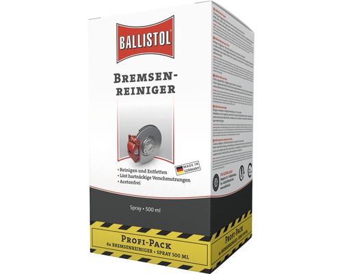 Ballistol Bremsenreiniger im Profi-Pack mit 4 Sprays à 500 ml