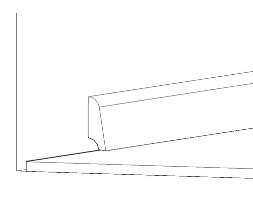 Sockelleiste auf dem Boden