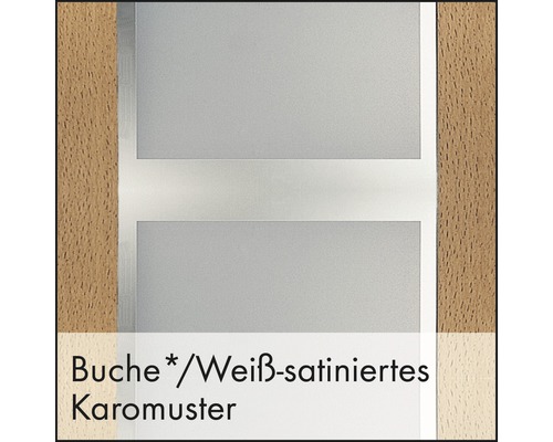 Buchdekor mit weiß satiniertem Karomuster