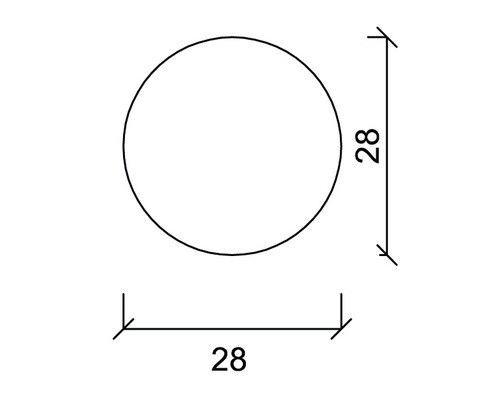 Kreis mit Durchmesser 28