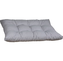 Set Loungekissen 1x 120 x 80, 2x 60 x 40 cm hellgrau