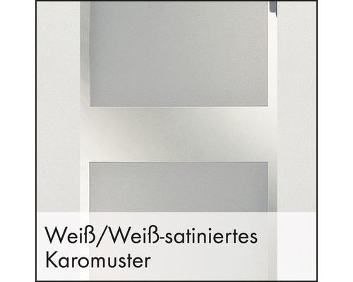 Weißes Karomuster, weiß satiniert