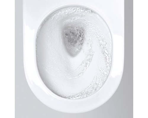 Spülvorgang in einer Toilette