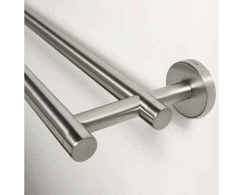 Doppelter Handtuchhalter aus Metall zur Wandmontage