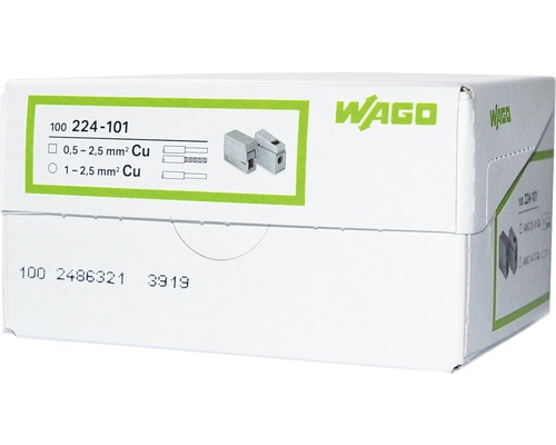 Verpackung Wago Verbindungsklemmen