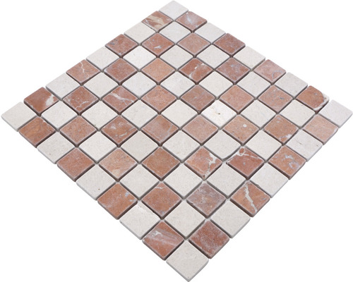 Mosaikfliese aus Marmor mit quadratischem Muster