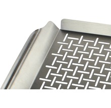 Edelstahl Abtropfschale mit perforierter Oberfläche