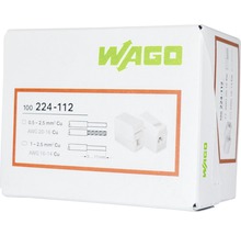 Wago 224-112 Leuchtenklemme 0,5-2,5mm² 2-Leiter 100 Stück weiß Standardausführung-thumb-4