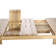 Ausziehbarer Gartentisch aus Holz