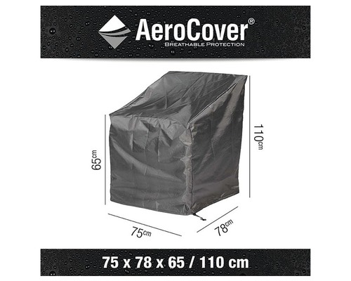 Aerocover Schutzhülle für Sessel mit den Maßen 75 x 78 x 65/110 cm