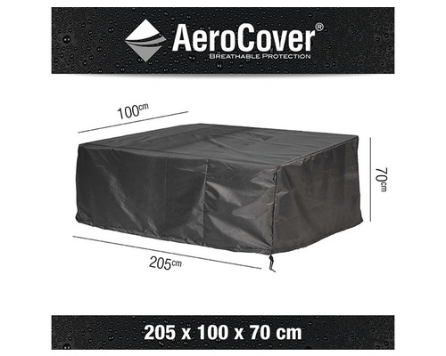 Aerocover Schutzhülle für Gartenmöbel mit den Maßen 205 x 100 x 70 cm