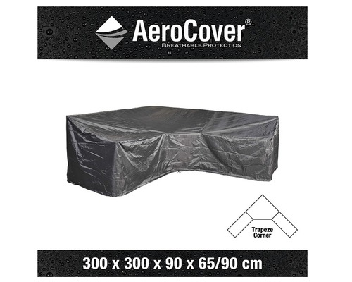 Schutzhülle für Lounge-Gruppe aus atmungsaktivem Material, circa 300 x 300 x 90 x 65/90 Zentimeter
