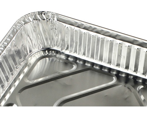 Detailaufnahme einer Auflaufform aus Aluminium